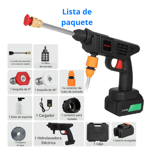 Hidrolavadora portátil inalámbrica