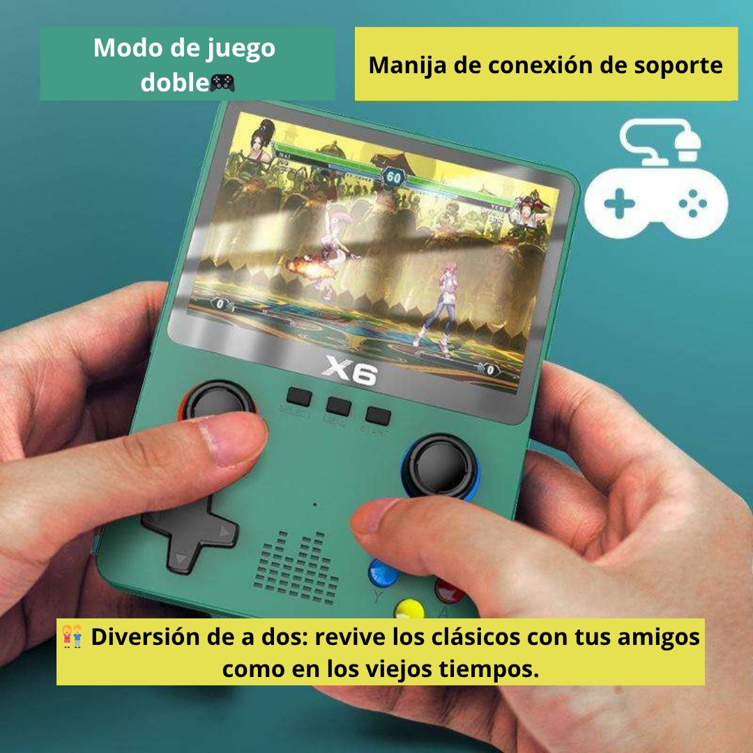 RetroX6™ Consola Retro con 1000+ Juegos